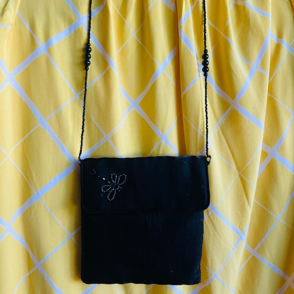 Gorgeous Beaded Strap Soft Butterfly Purse. - Picture 1 of 8